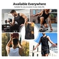 thumbnail image 7 of Xecao Sunset Meditating Doberman Print Men's Tank Top: Sleek Sleeveless Tee for Casual Sports and Beach Occasions-Small, 7 of 7