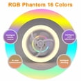 thumbnail image 3 of yeacher RGB Color-Changing Remote-Controlled LED Ceiling Fan Light with Aromatherapy, 50W E27 Socket, 360° Oscillation, 3 Fan Speeds, 2 Timer Settings, Low-Noise Operation, White ABS Material, 3 of 6