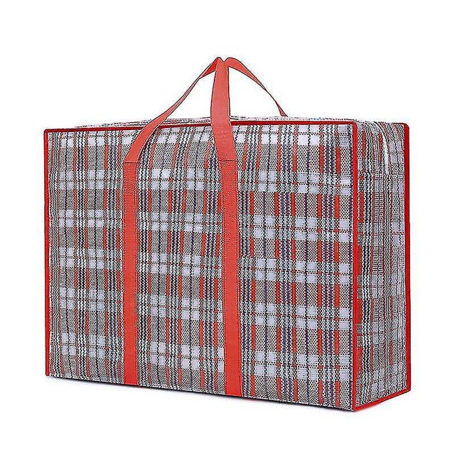 2pcs Large Storage Bag With Durable Zipper Organizer Bag Moving Bag