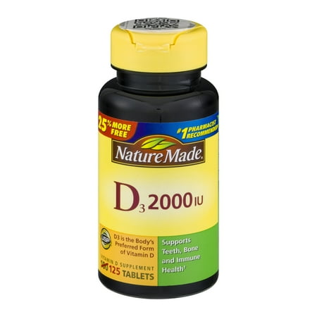 UPC 031604027582 product image for Nature Made D3 2000 IU - 125 CT | upcitemdb.com