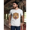 thumbnail image 2 of Angry Lion Mouth Open T-Shirt Men -Image by Shutterstock, Male 3X-Large, 2 of 4