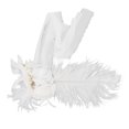 thumbnail image 1 of Flores artificiales ANGGREK para respaldo de silla decorativa alta simulación blanca, 1 of 8