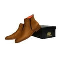 thumbnail image 4 of Men's TAYNO Chelsea Chukka Soft Micro Suede Zip up Boot Coupe S Camel, 4 of 11