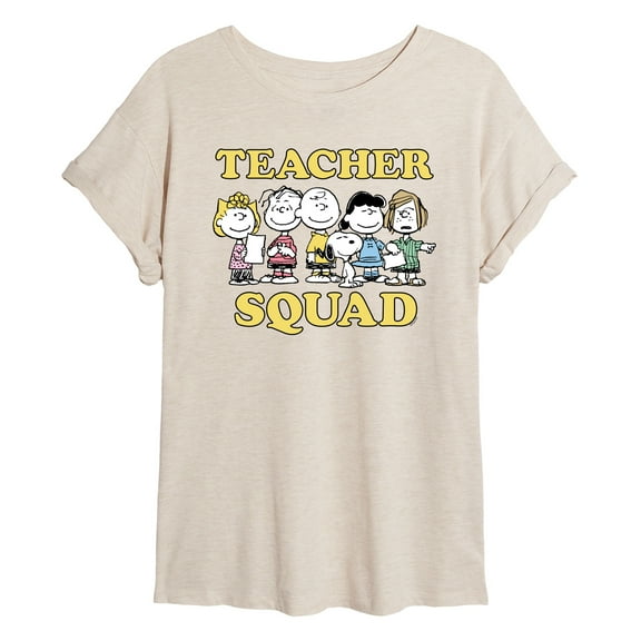 Peanuts - Teacher Squad - Women's Oversized T-Shirt