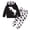 Black, variant on KIMI BEAR Toddler Boys Outfits 4T Toddler Boy Autumn Winter Outfits 5T Toddler Boy Black And White Dinosaur Print Hooded Long Sleeve Top Pants 2PCs Set