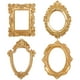 thumbnail image 3 of 1 juego de 4 piezas de accesorios para fotos, marcos de fotos retro, accesorio de fotografía (dorado), 3 of 7