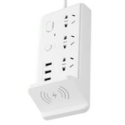 Guichaokj Wireless Charge Charging Switch Socket Panel Charger Phone Power Home Outlet Household White Pp