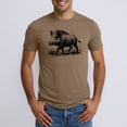 thumbnail image 5 of Workout Shirts for Men Short/long Sleeve Big and Tall Beach Vacation Short Sleeve Shirts Trendy Solid Color Boat Neck Casual Outdoor Basic Shirts for Men, 5 of 5