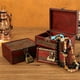 thumbnail image 3 of Jumpingount Caja de joyería Antiguo Colgante Almacenamiento Cerradura Hebilla Presente Empaquetado Exhibición Paquete Anillos Organizador Bolsas de maquillaje Narciso, 3 of 6