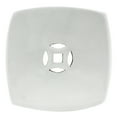 thumbnail image 5 of Red Lantern 18" White Square Porcelain Garden Stool, 5 of 7