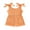 Orange, variant on Bagilaanoe Toddler Baby Girl Summer Jumpsuit Shorts Sleeveless Bodysuit 6M 12M 18M 24M 3T 4T Kids Ribbed One Piece Romper