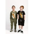 thumbnail image 6 of Short Sleeve T-Shirt with (Jumping Tiger) Applique Emboidery - Black, 6 of 11