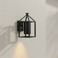 thumbnail image 3 of Stallworth Collection One-Light Matte Black Contemporary Outdoor Medium Wall Lantern, 3 of 5