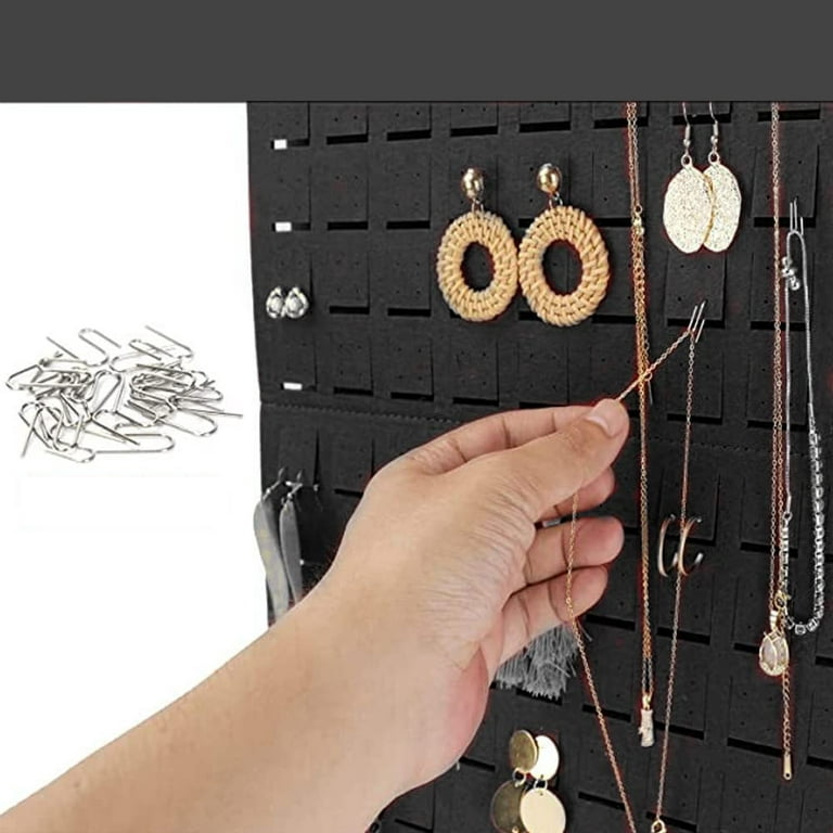 Hanging Earring Organizer, Earring Holder And 20 Hooks, Which Can Hold Up  To 300 Pairs, Compact Design, Soft Materials, Earring Hanger, Women'S  Girls