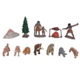 thumbnail image 2 of Juguete de hombre primitivo, 12 piezas de figuras históricas, juguetes de simulación de animales, juguete de escena de caza, juguete elaborado por expertos, 2 of 14