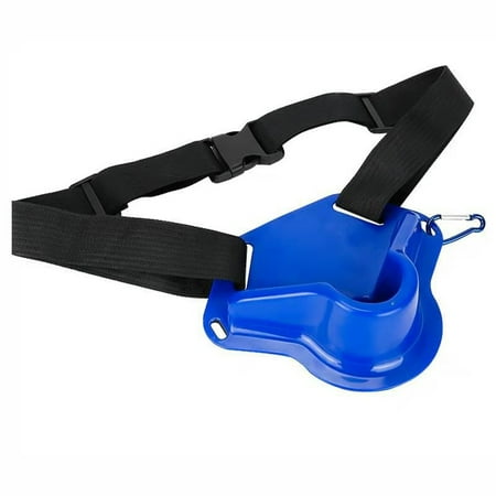 Lierteer Adjustable Boat Sea Fishing Waist Rod Holder Fighting Belt Fishing Rod Support blue