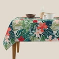 thumbnail image 4 of Hawaiian Leaf Tablecloth Square 54 Inch Summer Tropical Palm Leaves Table Cloths Floral Table Cover Waterproof Wipeable Tabletop Decor for Dining Kitchen Camping Picnic Party, 4 of 6