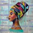 thumbnail image 3 of Vertentes, Jeanette 15x15 Black Modern Framed Museum Art Print Titled - Fierce, 3 of 5