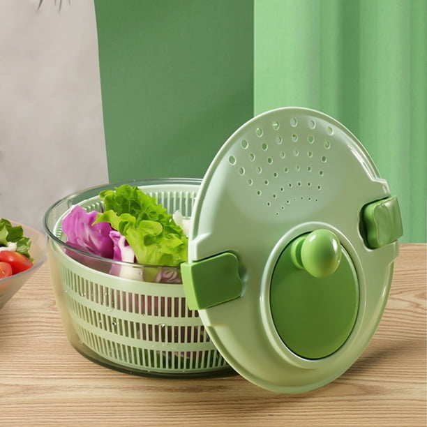 Grand Essoreuse et Garde-Salade 5L Essoreuse à Laitue Laveuse de Légumes Sécheuse avec Bol à Salade et Passoire Lavage de Fruits & Préparation de Salade Grand Essoreuse et Garde-Salade 5L Essoreuse à Laitue Laveuse de Légumes Sécheuse avec Bol à Salade et Passoire Lavage de Fruits & Préparation de Salade