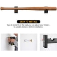 thumbnail image 5 of Vitrina de bate de béisbol de 2 uds, soporte para colgar bate de béisbol, estante Horizontal para bate de béisbol de montaje en pared, soporte para bate de béisbol-Negro, 5 of 5