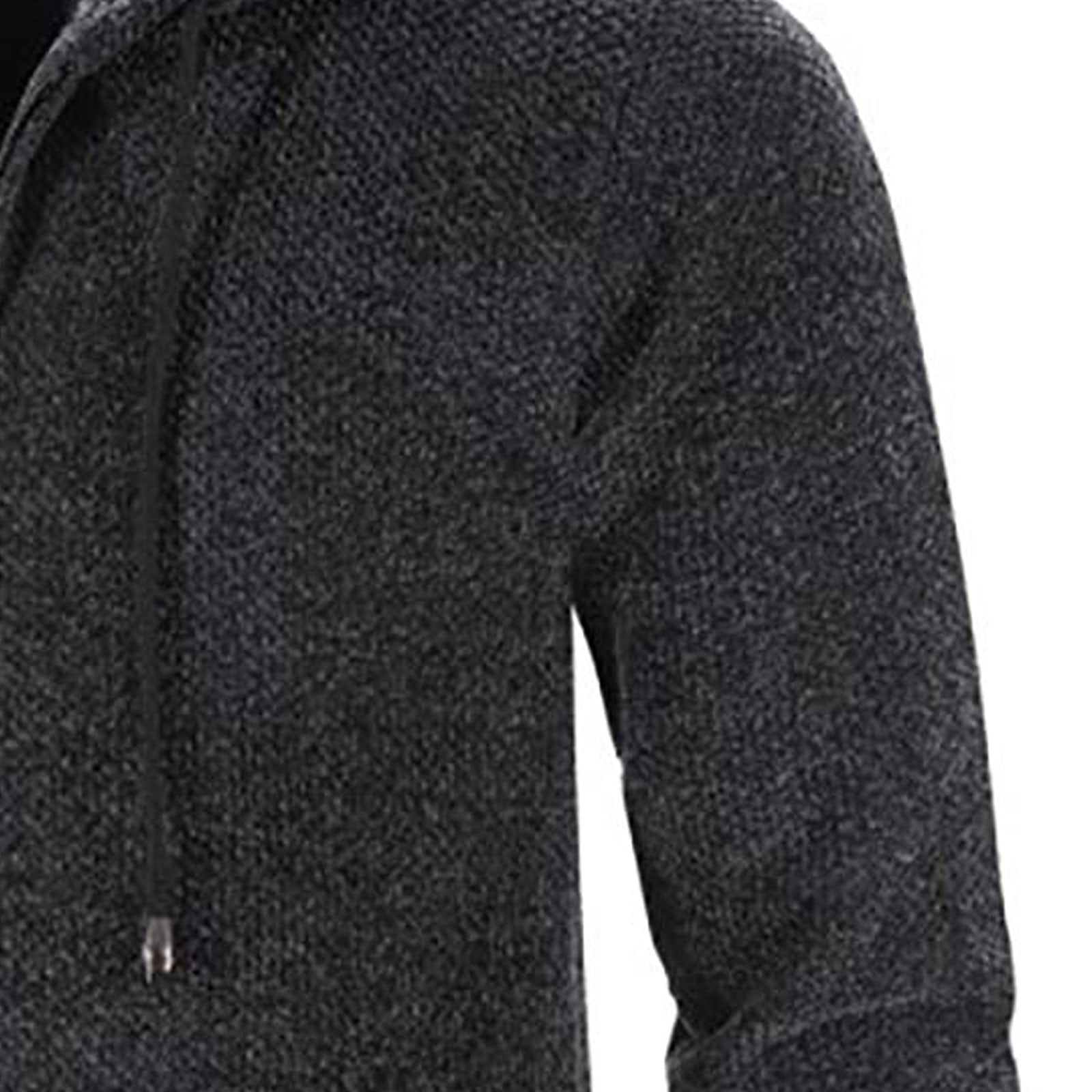 Odeerbi Trench Coats for Men Mid-length Hooded Jacket Windbreaker Solid Solor Casual Anoraks Gray