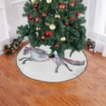 thumbnail image 2 of FMSHPON Vintage Running Horse Xmas Christmas Tree Skirt Stand Mat for Holiday Party Decoration Indoor Outdoor 36 inches, 2 of 3