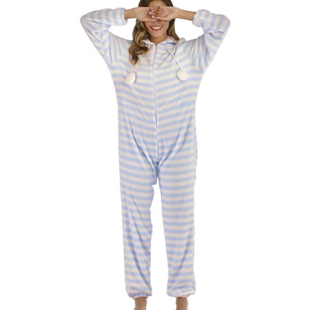 

The Big Softy - Adult Onesie Pajamas for Women Teddy Fleece Womens Onesie Pajamas Fuzzy Pajama Onesies for Women Teens PJs