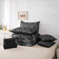 thumbnail image 6 of Homewish Vintage Damask 7-Piece King Bedding,Boho Sugar Skull King Bed in a Bag,Gray,Black Reversible, 6 of 8