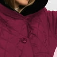thumbnail image 5 of Lovskoo Womens Winter Coats Quilted Jacket Warm Clothes Plus Size Hooded Cotton Padded Coat Long Sleeve Jacket Claret, 5 of 6