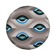 thumbnail image 3 of PUREYAH Modern Blue Eyes Rv Spare Tire Cover, Wheel Covers Protectors Universal Fit for Camping Travel Trailer Truck 14 inch, 3 of 6