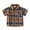 Brown, variant on TAIAOJING Boys Plaid Short Sleeve Shirt With Point Collar Breathable Summer Casual Shirt For Toddler Kids Cozy 12-24M