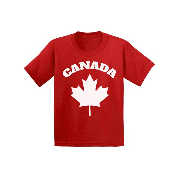 Awkward Styles Canada Kids T-Shirt XS S M 8 Years Old Proud Canadian T Shirts for 6 Year Old Girls 7 Years Old Boys 9 10 11 Years L XL