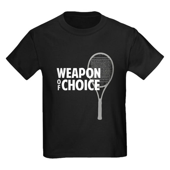 CafePress - Tennis Weapon Kids Dark T Shirt - Dark T-Shirt Kids XS-XL