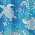 thumbnail image 5 of Orinice Turtle Shower Curtain Turtle Bathroom Decoration Strip Cute Turtle Silhouette Pattern Curtains - Modern Home Bedroom Decoration and Festive Gifts for Teen Adult 69x72, 5 of 7