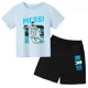 thumbnail image 2 of Camiseta con estampado de Messi de verano para niños y adolescentes, ropa de verano para niños y niñas, camiseta y pantalones cortos, conjunto de 2 piezas, traje deportivo de manga corta, 2 of 5