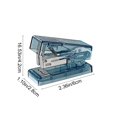 thumbnail image 3 of Plastic Stapler Blue Mini Stapler Portable Handheld Stapler with Ergonomic Grip for Office and School Use Includes No.12 Staples(1-Piece) Rkxzt, 3 of 8