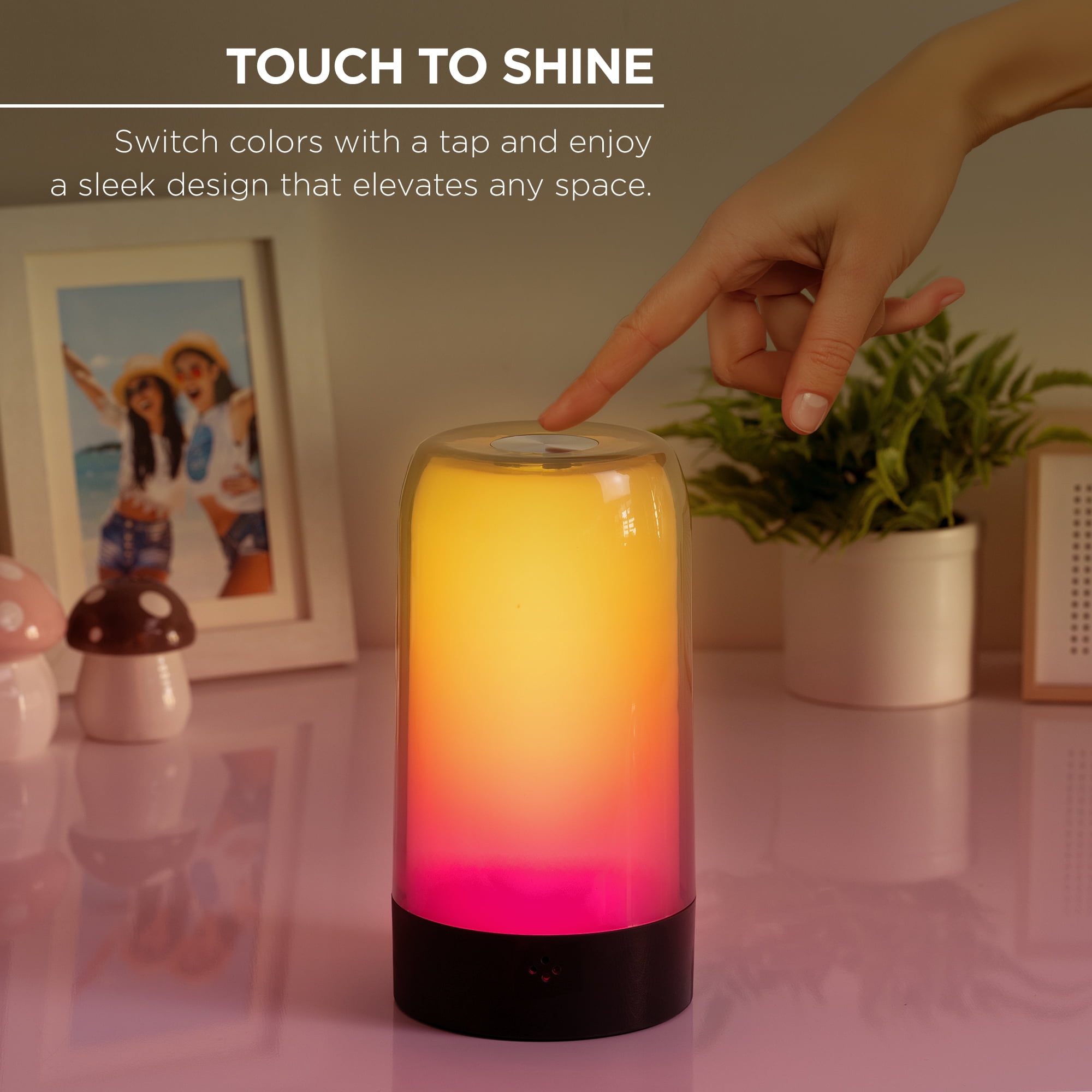 Merkury Innovations ColorFlow RGBIC LED Mood Light with Sound Reactive Modes, 1 pack