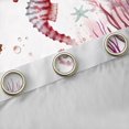 thumbnail image 4 of Feelyou Cute Seahorse Blackout Curtains Set of 2 (52x84 Each) for Teen, Kawaii Coral Starfish Window Curtains, Pink Art Watercolor Curtains and Drapes, Window Curtains Bedroom Decor, 4 of 6