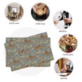 thumbnail image 6 of Rocae Dachshund Dog Bird Printed Heat Resistant Place Mats,Classic Hemstitch Cloth Fabric Placemats Imitation Linen Place Mat Table Mats 18x12 inch, 6 of 9