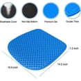 thumbnail image 2 of Large Gel Seat Cushion for Long Sitting – Soft, Breathable, Non-Slip Cover, for Office Chair, Car, Desk, Wheelchair, 2 of 7