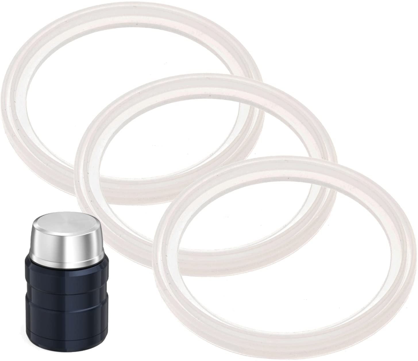 3 Pack Replacement Gaskets O Rings Seals Thermos Food Jar 16 24 Ounce Containers 
