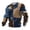 Multicolor#4, variant on Men's Waffle Knit Pullover Colorblock Plaid Long Sleeve Shirts Vintage Crewneck Casual T-Shirt Loose Lightweight Aztec Graphic Tees Multicolor 5XL