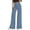 Grey Blue, variant on PRETTYGARDEN Women's Wide Leg Palazzo Pants Dressy Casual Elastic High Waisted Trousers Office Business Work Slacks