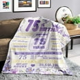 thumbnail image 2 of 75th Birthday Gifts for Women Gifts for 75 Years Old Woman Happy 75th Birthday Decorations 75th Birthday Blanket Gifts for Mom Grandma Aunt Friend 1949 Birthday Gift Ideas for Her, 2 of 7