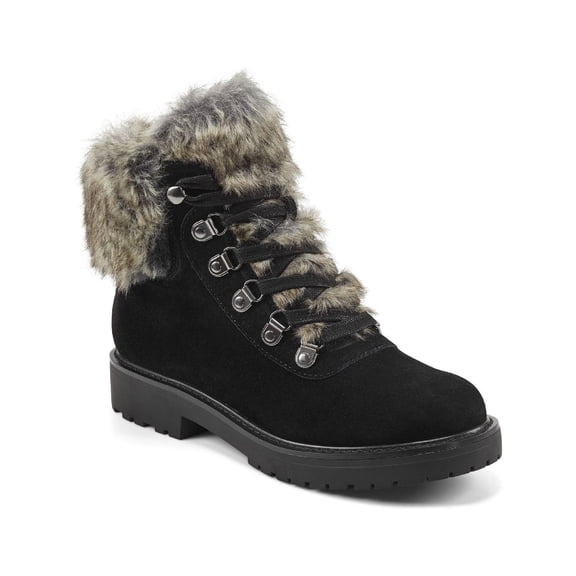 Easy Spirit Womens Luanna 8 Leather Lace Up Winter & Snow Boots
