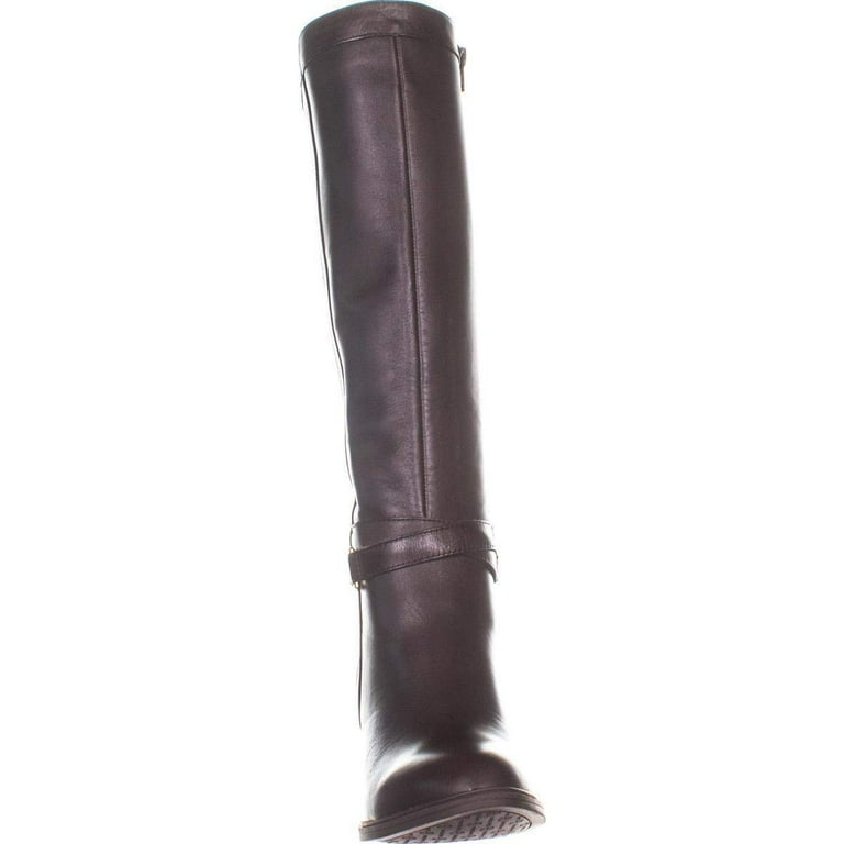 Giani Bernini Women s Rozario Leather Closed Toe Over Knee Fashion Boots Black Size 9.5M WC Walmart