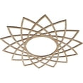 thumbnail image 2 of Ekena Millwork 24"OD x 9 1/4"ID x 1/4"T Eleanor Wood Fretwork Pierced Ceiling Medallion, Red Oak, 2 of 3