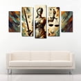 thumbnail image 3 of Cuadro decorativo para abogados Cuadros Abigail Diosa de la Justicia 5 piezas moderno elegante, 3 of 5