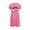 Hot Pink, variant on Censtreet Christmas Sleep Shirts for Women Short Sleeve Night Shirts for Sleeping Pullover Nightgown Soft Nightdress