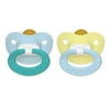 NUK Natural Shape Orthodontic Pacifiers, Latex, 0-6 Months (Assorted Colors) 2 ea